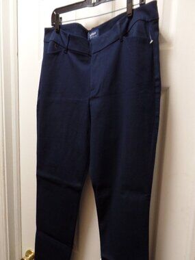 *NWoT* Old Navy 16 XL PIXIE Ankle Pants Navy Blue GOODNIGHT NORA Midnight Dark